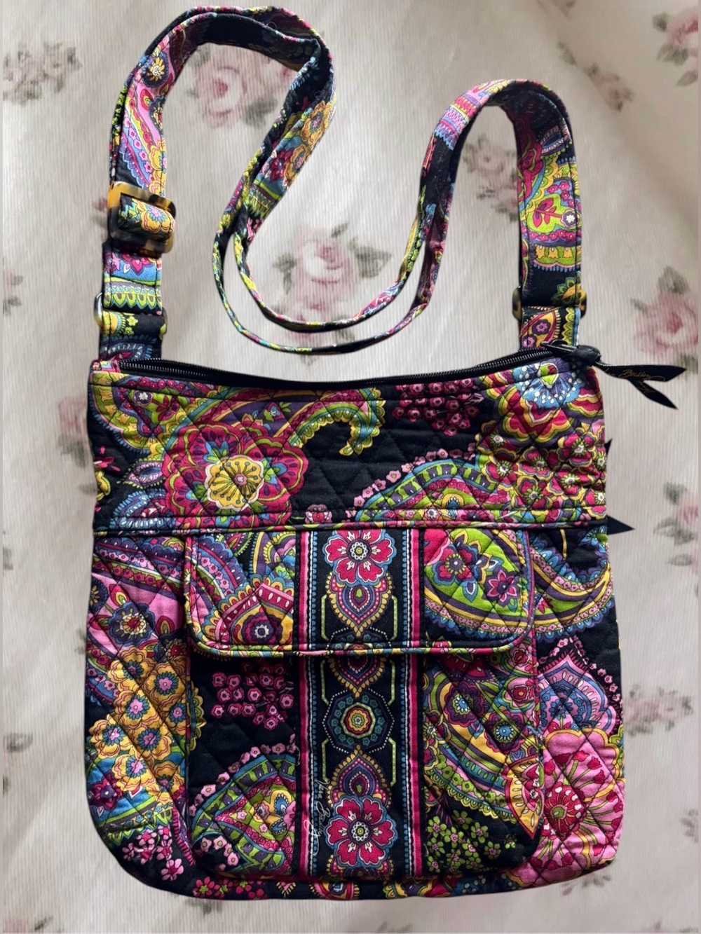 Vera Bradley Quilted “Hipster” Crossbody bag